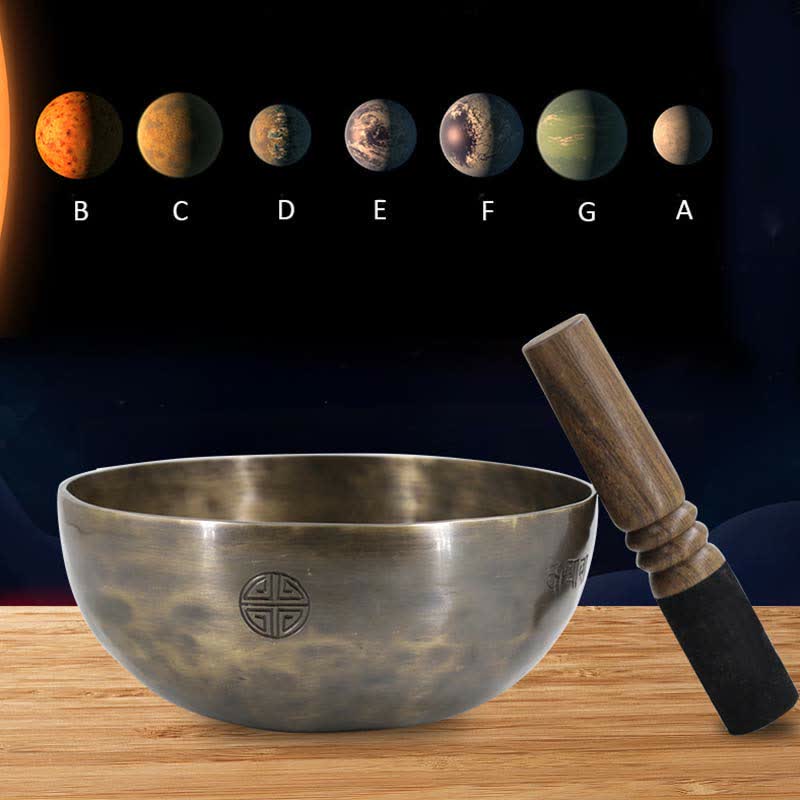 Mond-Regenbogen-Vollmond-Klangschale, handgefertigt für Heilung und Meditation, Klangschalen-Set mit positiver Energie - image 1