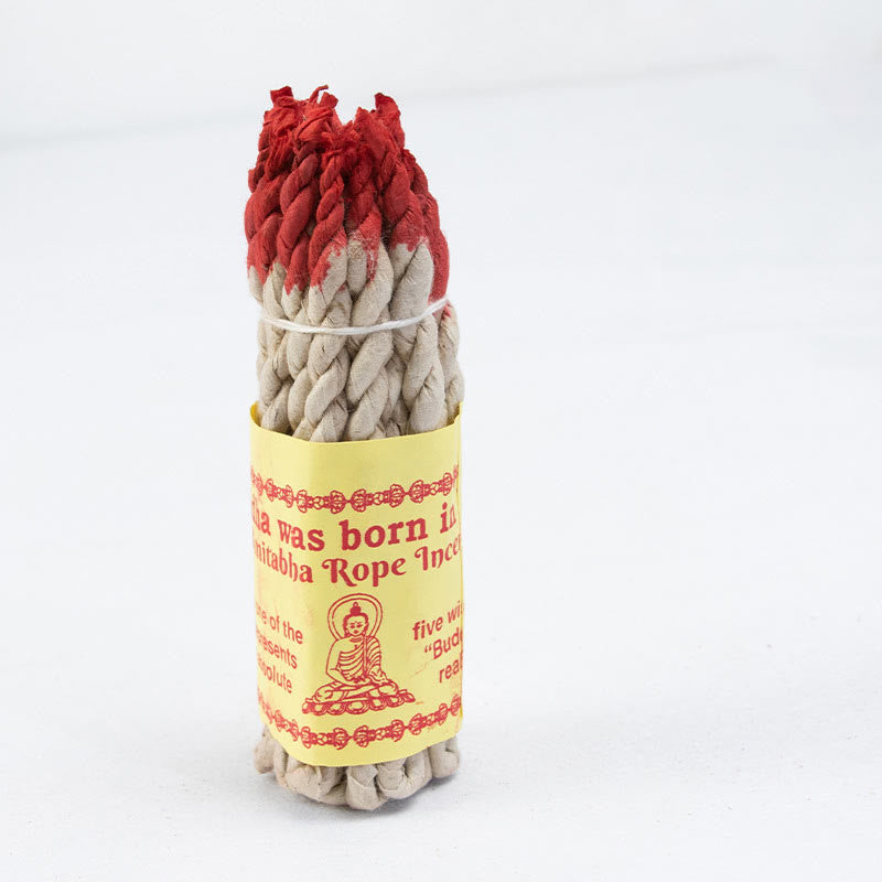 Nepal Rope Weihrauch Purify Healing Meditation Weihrauch - 25 rote Räucherstäbchen (10 cm/Stäbchen) - image 3