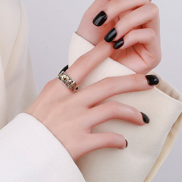 925 Sterling Silber PiXiu Luck Wealth Verstellbarer Ring - image 7