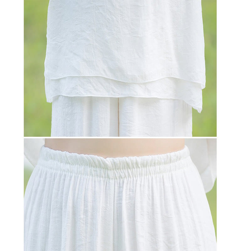 Tai Chi Meditation Gebet Zen Spirituelle Morgenpraxis Kleidung Damen Set - image 4