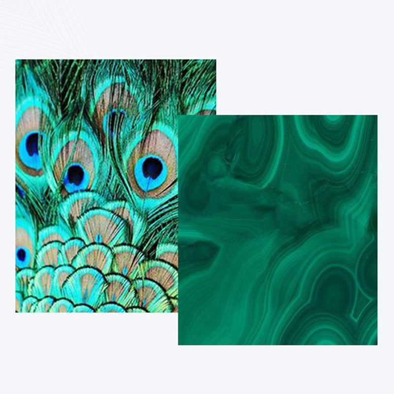 925 Sterling Silber Runde Malachit Anti-Angst-Tropfenohrringe - image 9