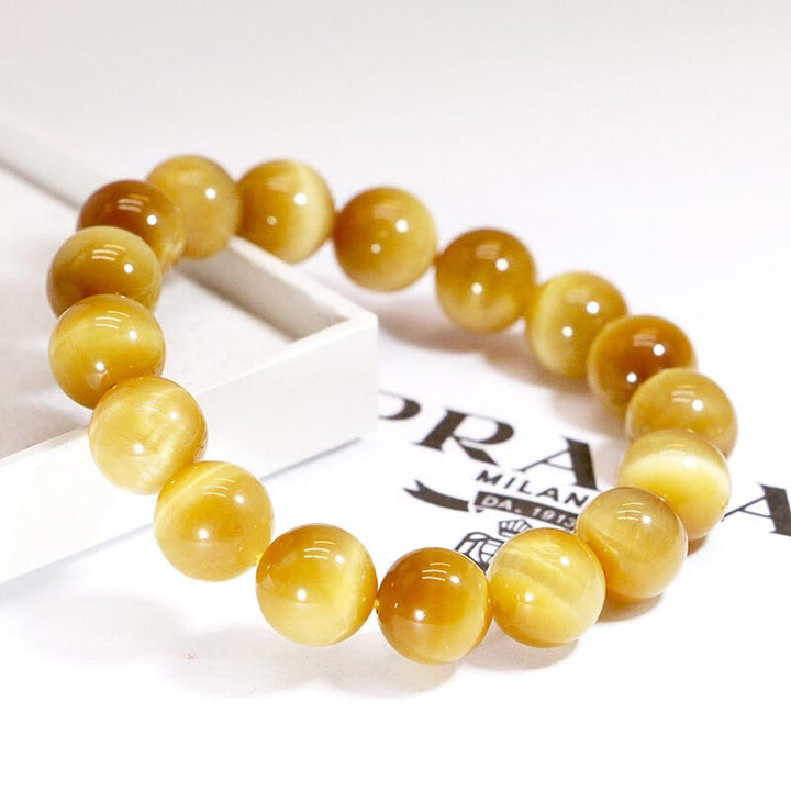 Buddha Stones Angst Stress Heilung Kristall Tigerauge Perlenarmband - image 3