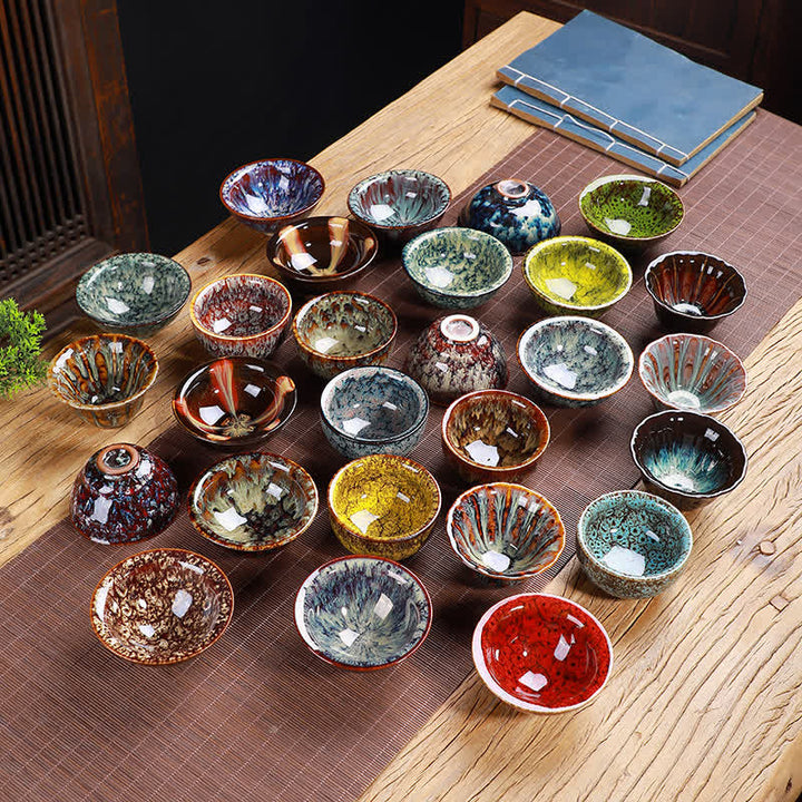 Buddha Stones Bunte Keramik-Teetasse Home Office Teetassen