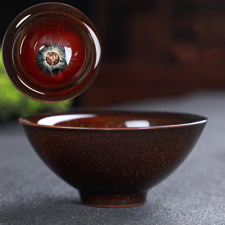 Buddha Stones Bunte Keramik-Teetasse Home Office Teetassen