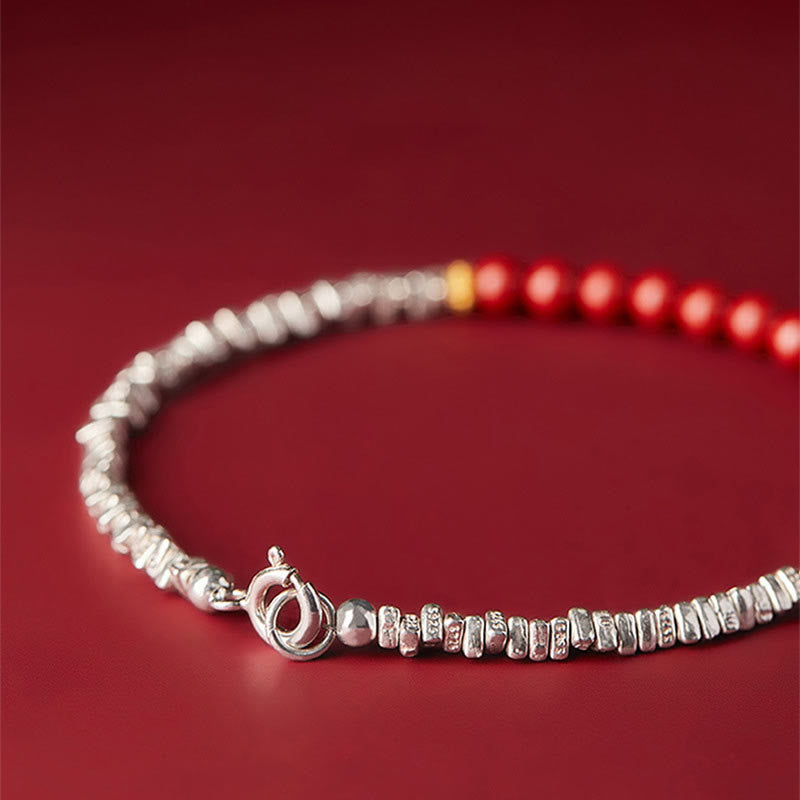 Buddha Stones 925 Sterling Silber Cinnabar Fu Charakter Segensarmband - image 6