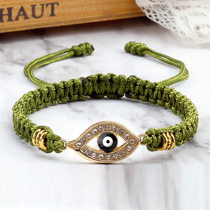 Buddha Stones Evil Eye Keep Away Evil Spirits Schnurarmband