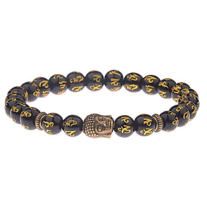 Buddha Stones Tibetisches Buddha-Mantra-Amulett-Armband