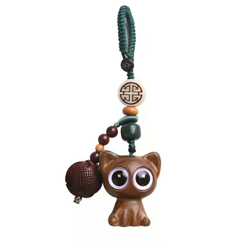 Buddha Stones, grünes Sandelholz, glückliche Katze, Koi-Fische, Heilung, Schlüsselanhänger, Handy-Hängedekoration - image 25