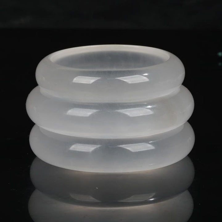 Buddha Stones Natürliche durchscheinende goldene Seide Jade Reichtum Glück Armband Armreif - image 8