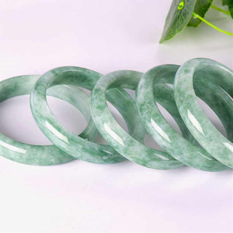 Buddha Stones, natürlicher Jade-Wohlstands-Armreif