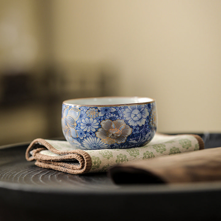 Buddha Stones Teetasse, Lotus-Chrysantheme, Pflaumenblüte, Kung-Fu-Teetasse, Teekanne