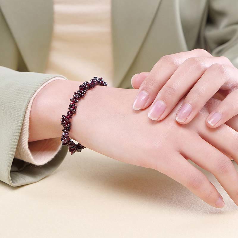 Armband aus natürlich geformtem, unregelmäßig geformtem Kristallstein – wohltuende Wärme - image 26