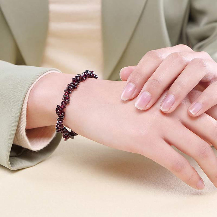 Armband aus natürlich geformtem, unregelmäßig geformtem Kristallstein – wohltuende Wärme - image 26