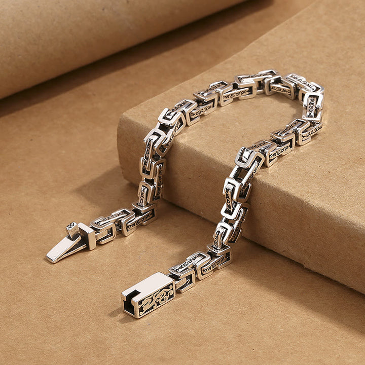 Buddha Stones Drache Om Mani Padme Hum graviertes Kupfer-Armband für Glück und Erfolg - image 2