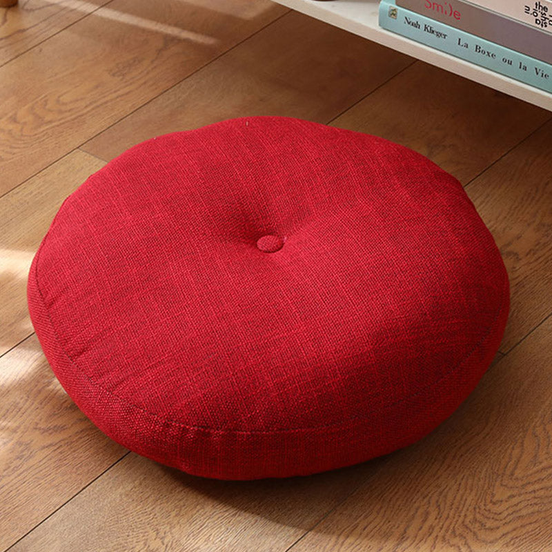 Lotus einfaches Muster Leinen Meditation Sitzkissen Home Wohnzimmer Dekoration - Abnehmbar - 40 cm * 10 cm - Purpur - image 17