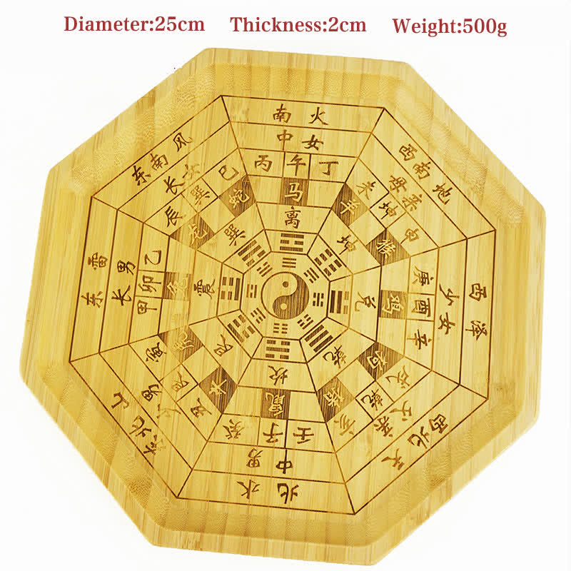 Feng Shui Bambus-Bagua-Karte Harmonie-Energiekarte - 12 chinesische Tierkreiszeichen, 25 cm - image 33
