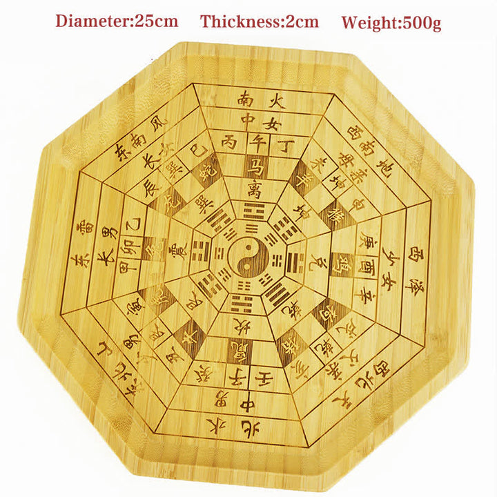 Feng Shui Bambus-Bagua-Karte Harmonie-Energiekarte - 12 chinesische Tierkreiszeichen, 25 cm - image 33