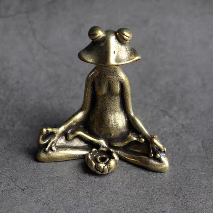Buddha Stones Mini kleiner Frosch, Schildkröte, Koi-Fisch, Schnecke, Krabbe, Kupfer, Reichtum, Heimdekoration - image 5