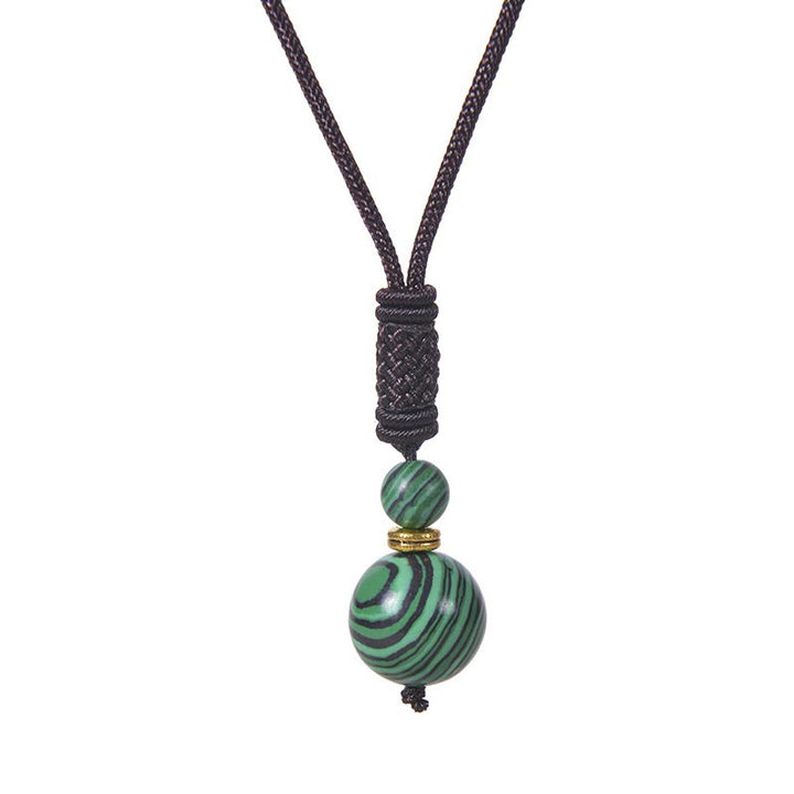 Buddha Stones Tibetische Jade Harmonie Halskette