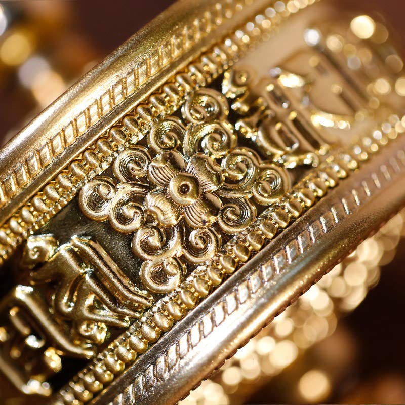 Tibetische Gebetsmühle, sechs wahre Worte, Heildekoration aus Sandelholz - image 5