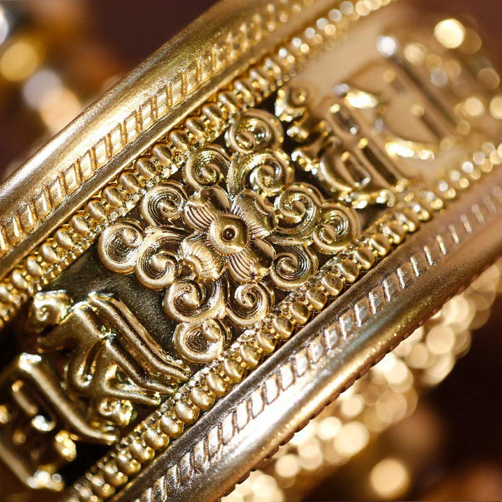 Tibetische Gebetsmühle, sechs wahre Worte, Heildekoration aus Sandelholz - image 5