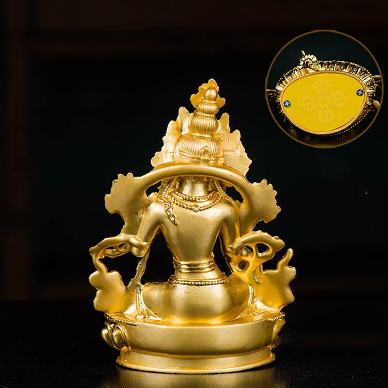Bodhisattva Weiß Tara Hope Protection vergoldete Statuendekoration - image 7