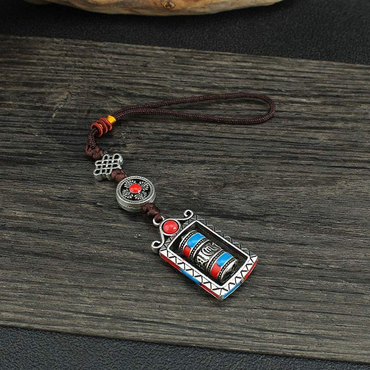 Sechs wahre Worte Gebetsmühle Drehknoten Segen Schlüsselanhänger Dekoration - image 12