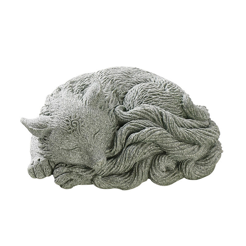 Buddha Stones Kleiner neunschwänziger Fuchs zum Schutz für Zuhause, Tee, Haustier, Dekoration - image 12