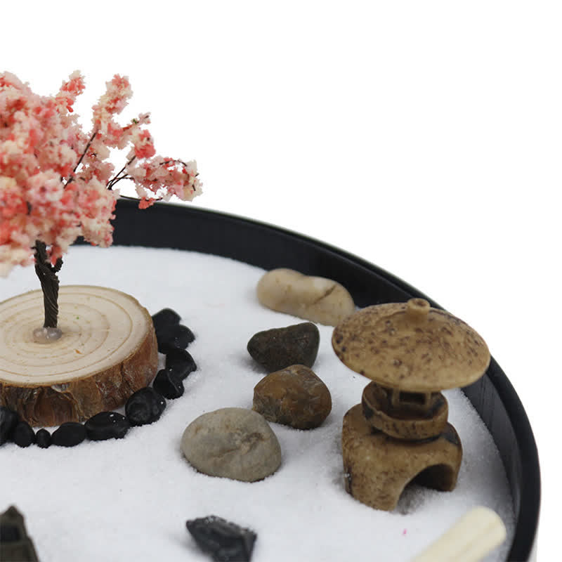 Baum Kleine Brücke Landschaft Meditation Ruhe Zen Gartendekoration - image 3
