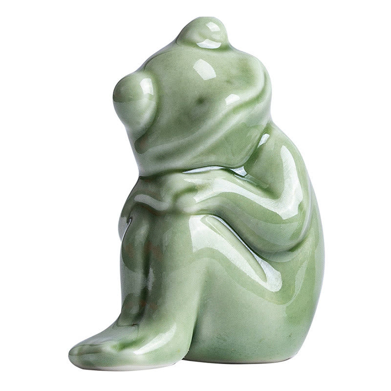 Buddha Stones, Mini, klein, Meditation, Lotus, ruhender Frosch, Keramik, Reichtum, Glück, Zuhause, Tee, Haustier, Figur, Dekoration - image 14