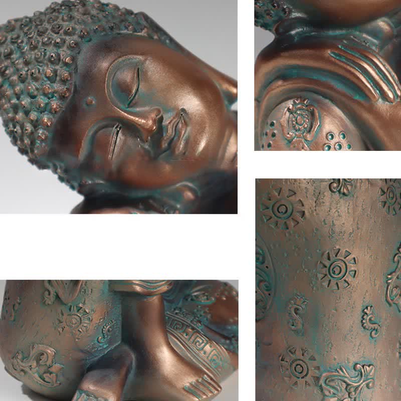 Tibetische meditierende Buddha-Statue, Serenity, Kunstharz, Dekoration - image 4
