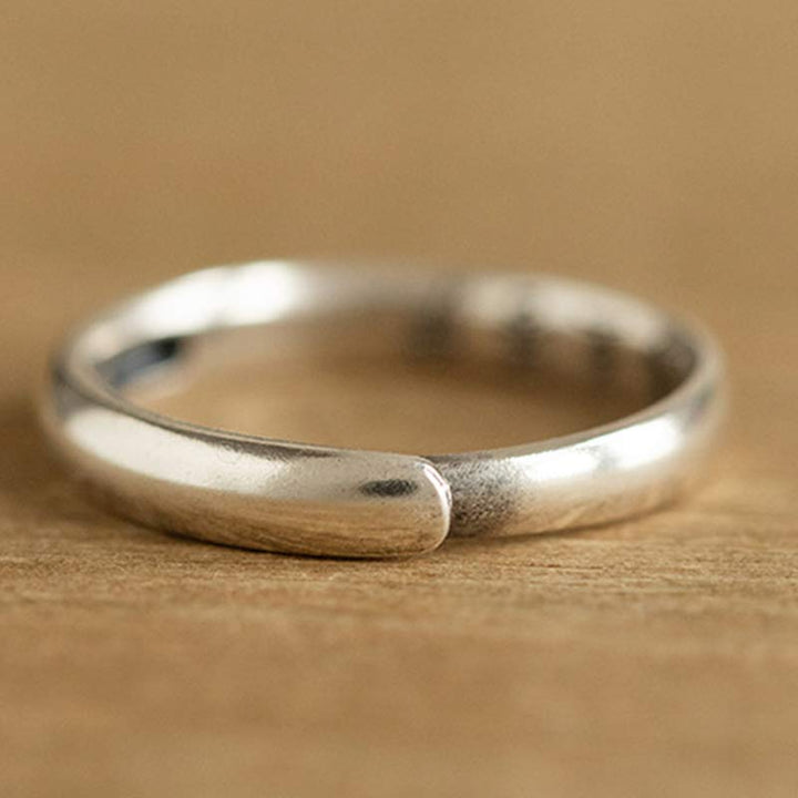 Buddha Stones 925 Sterling Silber Chinesischer Sternzeichen Natal Buddha Segen Paar Ring - image 7