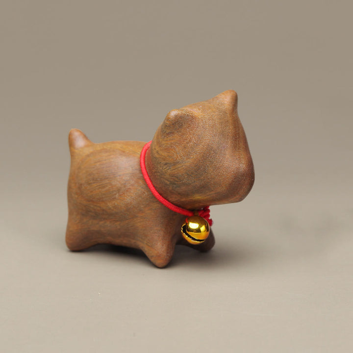 Buddha Stones, grünes Sandelholz, kleines Blatt, rotes Sandelholz, süße Katzentiere, beruhigende Friedensdekoration - Grüner Sandelholz-Kleiner Hund - image 21