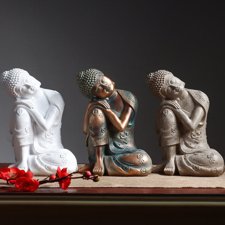 Tibetische meditierende Buddha-Statue, Serenity, Kunstharz, Dekoration - image 1