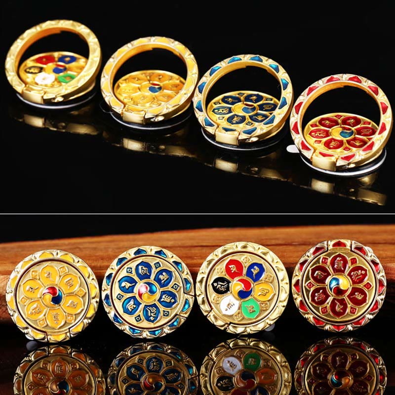 Tibetische Om Mani Padme Hum Peace Handy-Ring-Halterung, universelle Handy-Halterung, Dekorationen - image 29