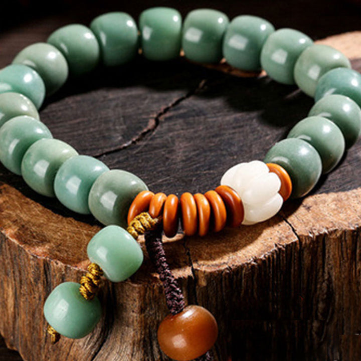 Buddha Stones Cyan Bodhi Seed Erfolgsarmband - image 1