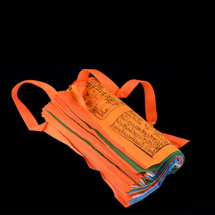 Tibetische 5-Farben-Windhorse-Schriften verheißungsvolle Outdoor-Gebetsfahne - image 1