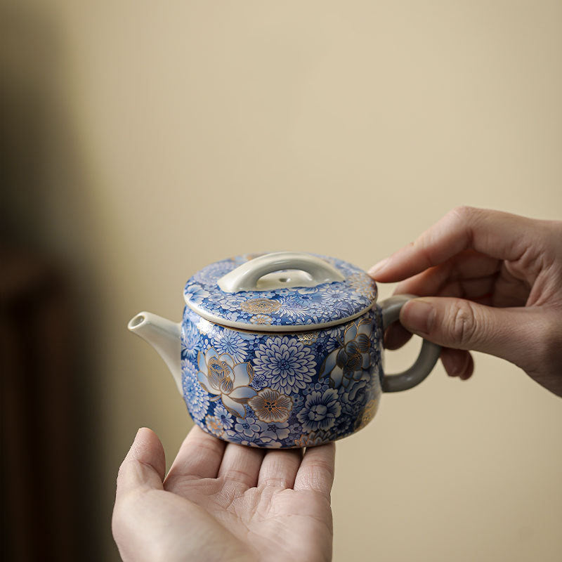 Buddha Stones Teetasse, Lotus-Chrysantheme, Pflaumenblüte, Kung-Fu-Teetasse, Teekanne