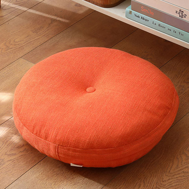 Lotus einfaches Muster Leinen Meditation Sitzkissen Home Wohnzimmer Dekoration - Abnehmbar - 40 cm * 10 cm - Tomate - image 15