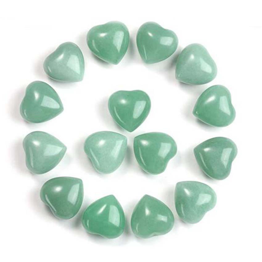 Natürlicher Amethyst-Tigerauge-Stein, Liebesdekoration - Grüner Aventurin*15 Stück - image 8