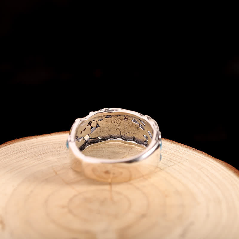 925 Sterling Silber Lotus Koi Fisch Erleuchtungsring - image 2