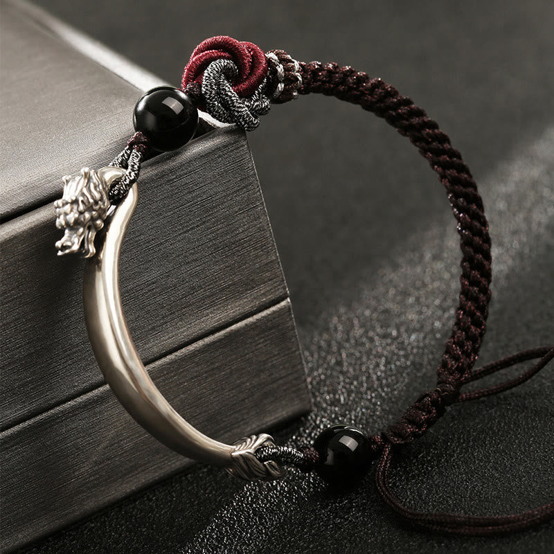 Handgefertigtes geflochtenes Armband aus 925er-Sterlingsilber mit Buddha Stonesn - image 1