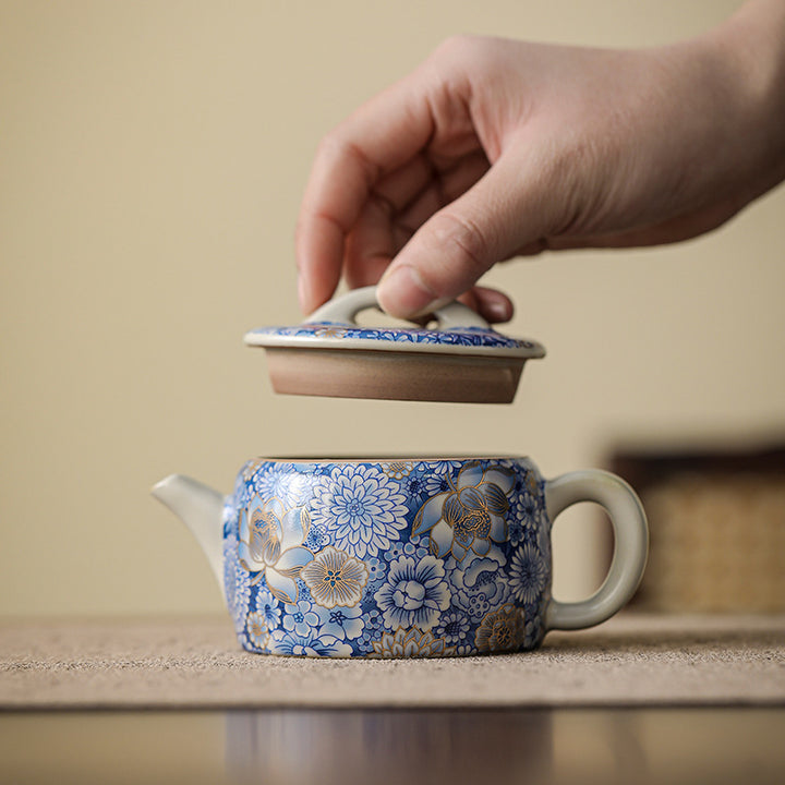 Buddha Stones Teetasse, Lotus-Chrysantheme, Pflaumenblüte, Kung-Fu-Teetasse, Teekanne