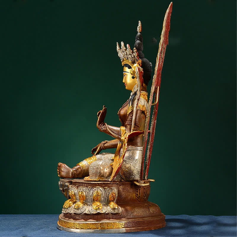 Bodhisattva Green Tara Hope Kupferstatue Dekoration - image 5