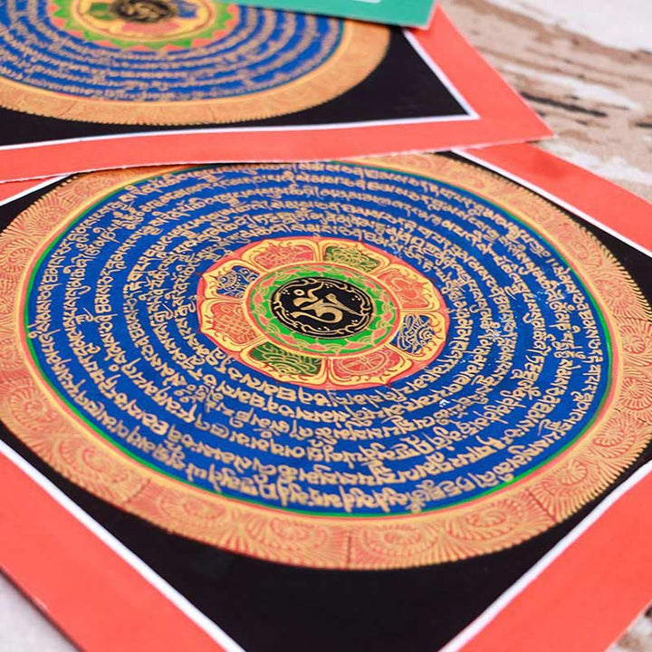 Tibetisches handgefertigtes Thangka-Gemälde, Segens-Thangka-Blindbox, zufälliges Farbmuster