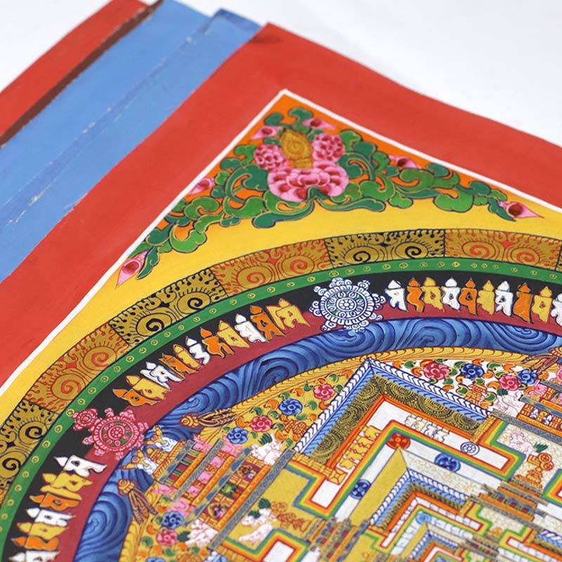 Buddha Stones, tibetisches Thangka-Gemälde, Segen, handgefertigte Dekoration