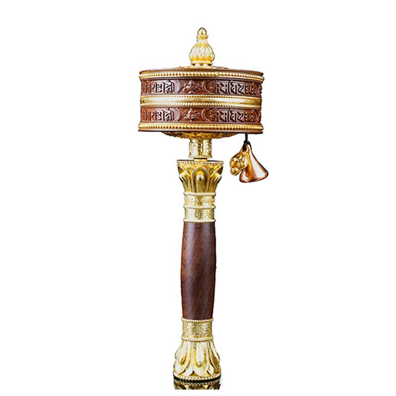 Tibetische Gebetsmühle mit sechs wahren Worten, Kupfer-Balance-Dekoration - image 11