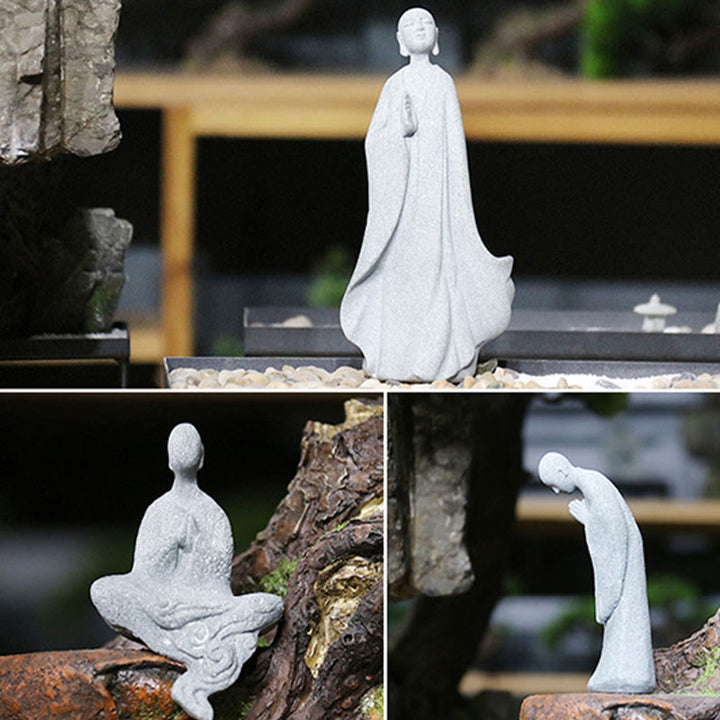 Buddha Stones, Meditation, Buddha-Mönch, Gelassenheit, Heimdekoration - image 1