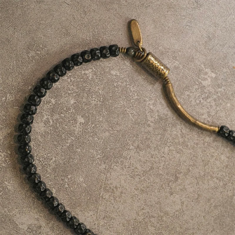 Buddha Stones ​​Retro-Armband aus Kokosnussschale, Messing und Kupfer, dreifach gewickelt - image 13