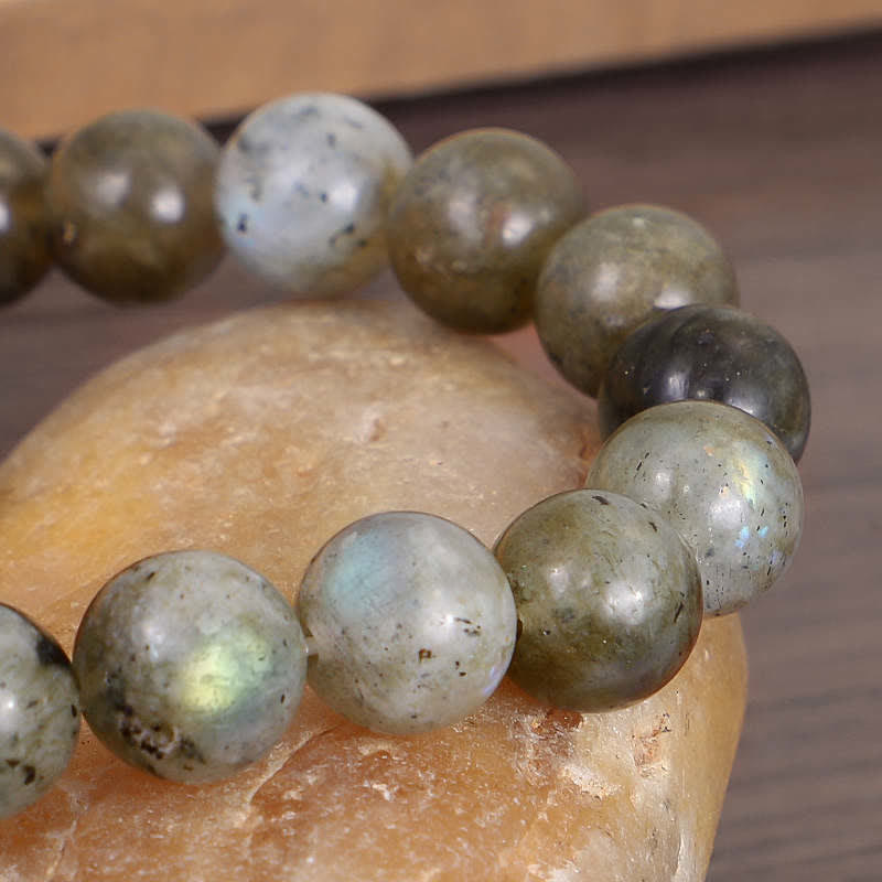 Buddha Stones Natürliches Labradorit-Mondstein-Perlenarmband zur Unterstützung der Heilung - image 7
